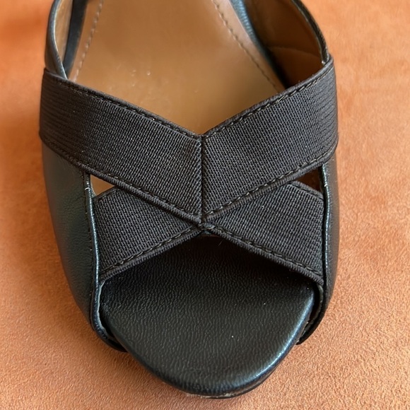 Calvin Klein dark brown leather Peep toe heels - Picture 9 of 12